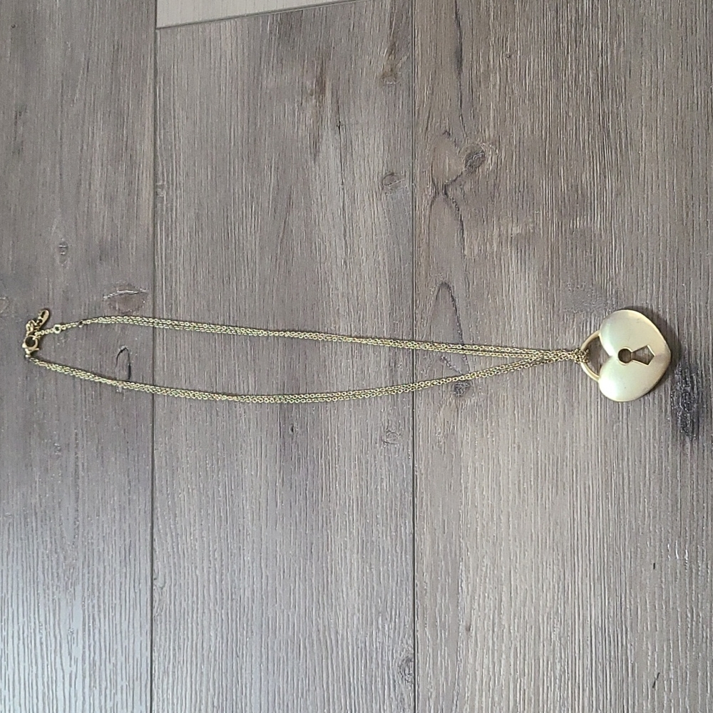 Gold Fossil Necklace
